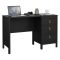 Scrivania lineare nera 120x48cm con 3 cassetti - Murjan