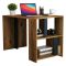 Scrivania lineare noce e antracite 120x60cm - Bising