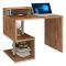 Scrivania lineare rovere 100x50cm con porta pc - Eva