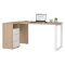 Scrivania lineare rovere e bianca 150x99cm in legno - Medard