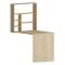 Scrivania Marrone 5 Ripiani 6 Vani 59x90x74h cm, con Libreria - Veglio