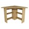 Scrivania Marrone Angolare 5 Ripiani 80x80x74h cm, 4 Vani - Panchia