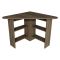 Scrivania Marrone Noce 5 Ripiani Angolare 80x80x74h cm, 4 Vani - Mamette