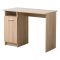 Scrivania Marrone Rovere 2 Ripiani 3 Vani 100x50x74.5h cm, Un'anta - Tiriolo