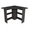 Scrivania Nero Antracite 5 Ripiani Angolare 80x80x74h cm, 4 Vani - Panchia