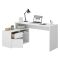 Scrivania ufficio bianca 139x92cm con 1 cassetto - Andor