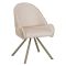 Sedia Bianco Crema Beige 2 Sedie Imbottito, Sfumatura Colore Struttura Crema - Kinna