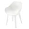 Sedia da Esterno Bianco una Sedia Braccioli, Peso Supportato 120 kg Made in Italy - Wesconnett