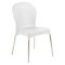 Sedia da Esterno Bianco una Sedia Impilabile, Peso Supportato 120 kg Made in Italy - Linder