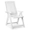 Sedia da Esterno Bianco una Sedia Schienale Reclinabile, Multiposizione Made in Italy - Dozier