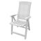 Sedia da Esterno Bianco una Sedia Schienale Reclinabile, Multiposizione Made in Italy - Rhump