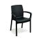 Sedia da esterno elegante impilabile antracite - Asha