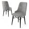 Sedia Grigio 6 Sedie Imbottito, Peso Supportato 120 kg - Cressa