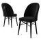 Sedia Nero 6 Sedie Imbottito, Peso Supportato 120 kg - Perillis