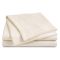 Set Completo Letto Matrimoniale Bianco Avorio 100% Puro Cotone , Lavabile in Lavatrice - Rova Luxury