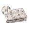 Set Completo Letto Matrimoniale Bianco Crema Marrone 100% Puro Cotone, Lavabile in Lavatrice - Rovanone Luxury