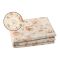 Set Completo Letto Matrimoniale Bianco Crema Rosa 100% Puro Cotone, Lavabile in Lavatrice - Rovanone Luxury