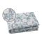 Set Completo Letto Matrimoniale blu Bianco 100% Puro Cotone, Lavabile in Lavatrice - Rovanone Luxury