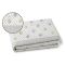 Set Completo Letto Matrimoniale Grigio Verde 50% Cotone 50% Poliestere, Lavabile in Lavatrice - Sateneha Luxury