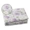 Set Completo Letto Matrimoniale Rosa Azzurro 100% Puro Cotone, Lavabile in Lavatrice - Rovanone Luxury