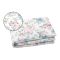 Set Completo Letto Matrimoniale Rosa Verde 50% Cotone 50% Poliestere, Lavabile in Lavatrice - Sarome Luxury