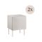 Set di 2 comodini Viano, 45x42 h59 cm, Beige