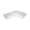 Set di 2 guanciali Basilico, Made in Italy, 70x40 h16 cm, Bianco
