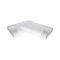 Set di 2 guanciali Origano, Made in Italy, 70x41 h12 cm, Bianco