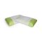 Set di 2 guanciali Rosmarino, Made in Italy, 70x40 h16 cm, Bianco
