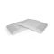 Set di 2 guanciali Timo, Made in Italy, 70x40 h12 cm, Bianco