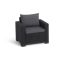 Set di 2 poltrone da esterno Miramichi, 83x68 h72 cm, Antracite