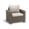Set di 2 poltrone da esterno Miramichi, 83x68 h72 cm, Tortora