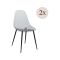Set di 2 sedie casual in plastica fume - Amstrong