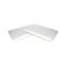 Set di 4 guanciali Menta, Made in Italy, 70x39 h10 cm, Bianco