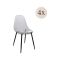 Set di 4 sedie design in plastica fume - Amstrong