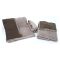 Set di Asciugamani Beige Crema Marrone 100% Cotone Egiziano a Fibra Lunga Pettinato set da 2 Reversibile - Sazaga Luxury