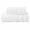 Set di Asciugamani Bianco 100% Cotone Egiziano Pettinato e Mercerizzato set da 16 - Saleneba Luxury