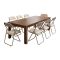 Set di Sedie Grigio Grigio 10 Sedie Imbottito, Peso Supportato 80 kg - Antenore