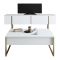 Set Mobili da Soggiorno Bianco oro Modulabile Apertura a Ribalta, 2 Vani - Mornasco