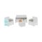 Set salotto cortile 2 poltrone e 1 divano effetto rattan bianco - Amer