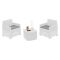 Set Salotto da Esterno Bianco 2 Posti un Tavolino, Made in Italy - Ari