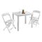 Set Salotto da Esterno Bianco 2 Posti un Tavolino, Made in Italy - Corinth