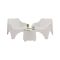 Set Salotto da Esterno Bianco 2 Posti un Tavolino, Tavolo Tavolino - Cormons