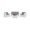 Set salotto da esterno Camisano, Made in Italy, Bianco