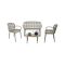 Set salotto da esterno Jurij, Tortora