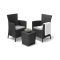 Set salotto da esterno Viking, 62x60 h89 cm, Antracite
