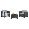 Set salotto esterno 2 posti e 1 tavolo effetto rattan antracite - Camini
