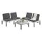 Set salotto giardino angolare bianco - Ermes