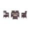 Set salotto giardino poltrone effetto rattan marrone - Asiak