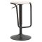 Sgabello Bianco Crema Nero Regolabile Imbottito 41x41x61h cm, Altezza Seduta Massima 83 cm - Jardin